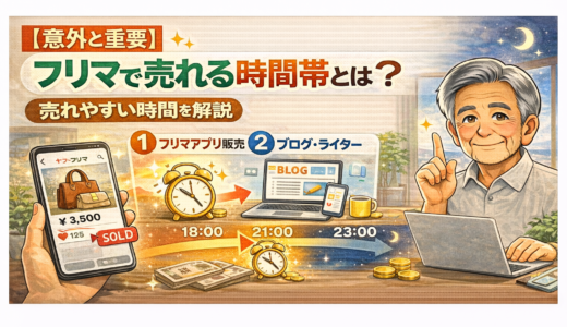 【意外と重要】フリマで売れる時間帯とは？売れやすい時間を解説