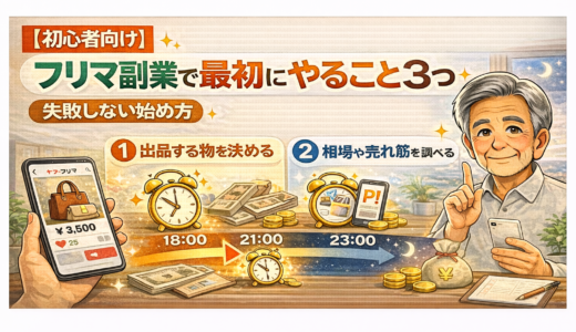 【初心者向け】フリマ副業で最初にやること3つ｜失敗しない始め方
