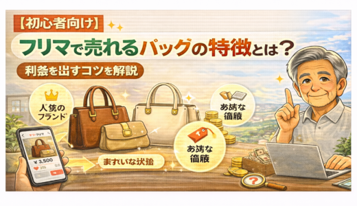 【初心者向け】フリマで売れるバッグの特徴とは？利益を出すコツを解説