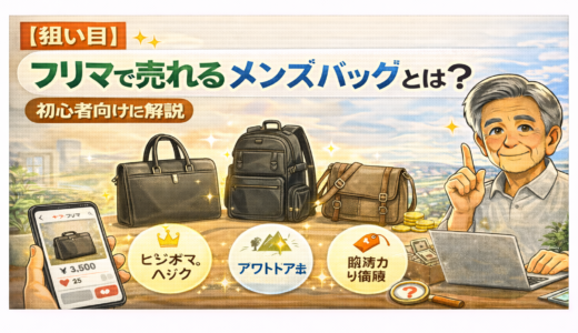 【狙い目】フリマで売れるメンズバッグとは？初心者向けに解説
