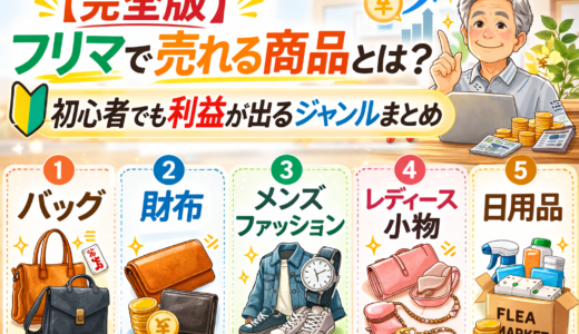 【完全版】フリマで売れる商品とは？初心者でも利益が出るジャンルまとめ