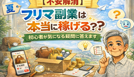 【不安解消】フリマ副業は本当に稼げる？初心者が気になる疑問に答えます